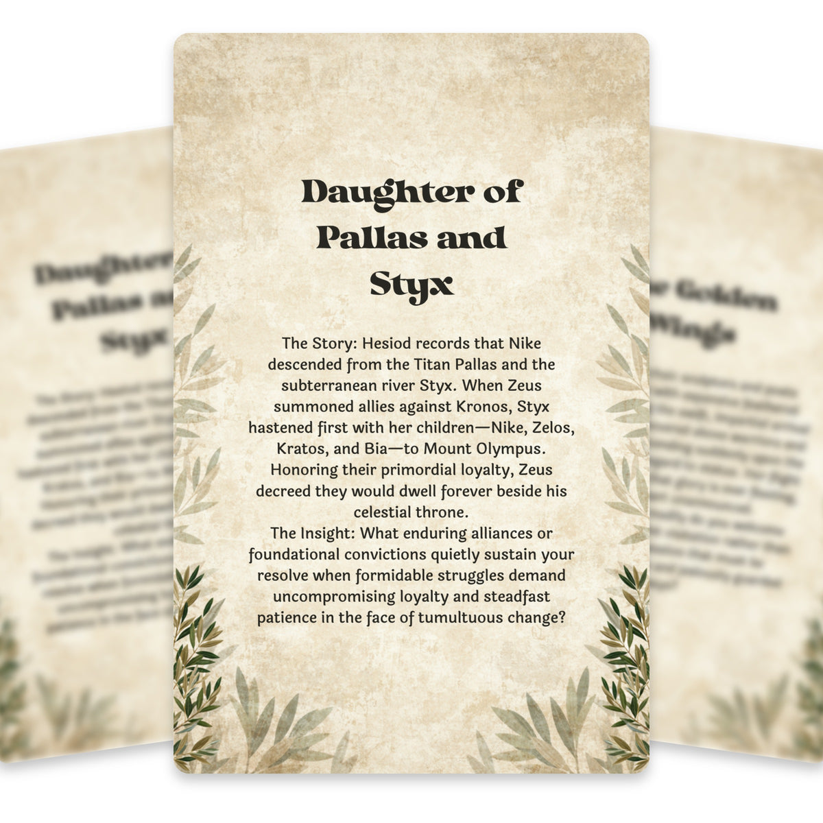 The Oracle of Nike – Greek Goddess of Victory Oracle Cards, 22-Card Mythology Deck — arrangement 5