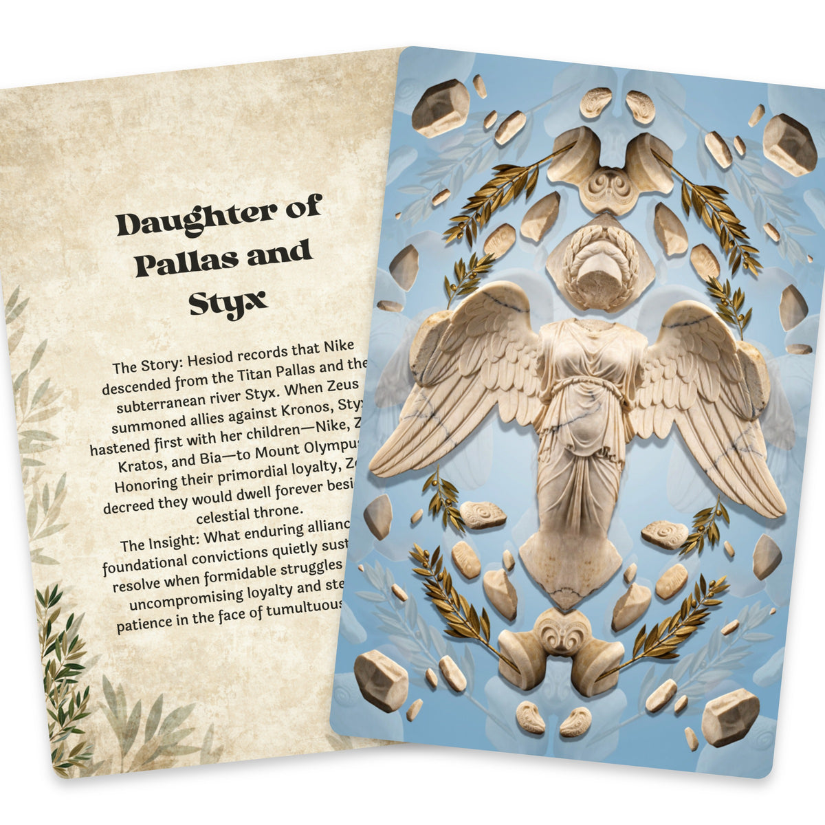 The Oracle of Nike – Greek Goddess of Victory Oracle Cards, 22-Card Mythology Deck — arrangement 7