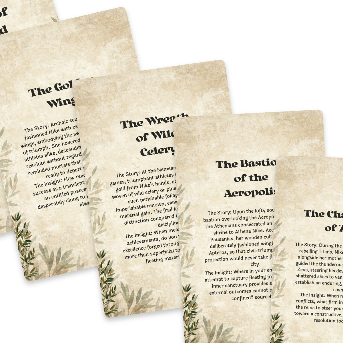The Oracle of Nike – Greek Goddess of Victory Oracle Cards, 22-Card Mythology Deck — arrangement 8