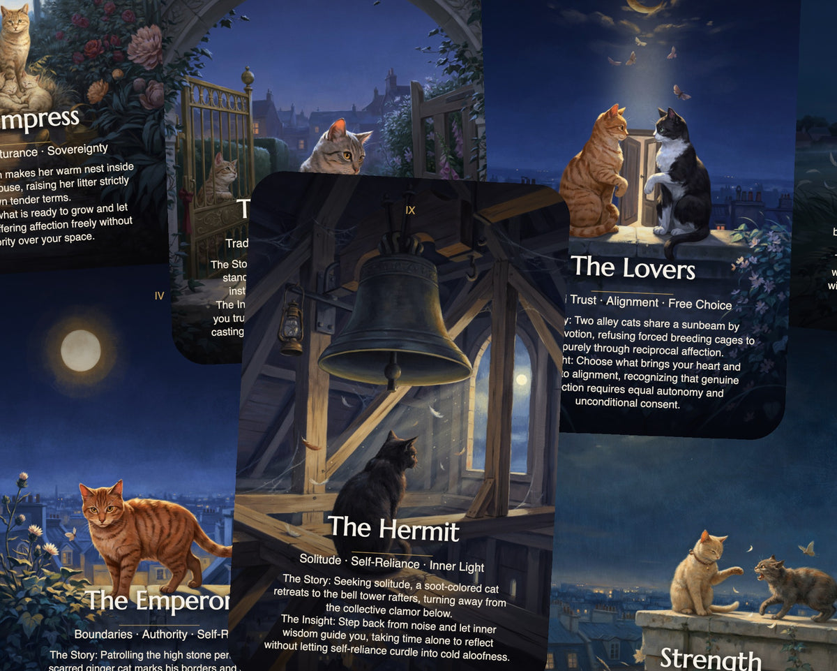Rebel Cats Tarot — arrangement 2