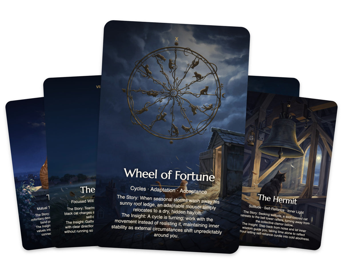 Rebel Cats Tarot — arrangement 3