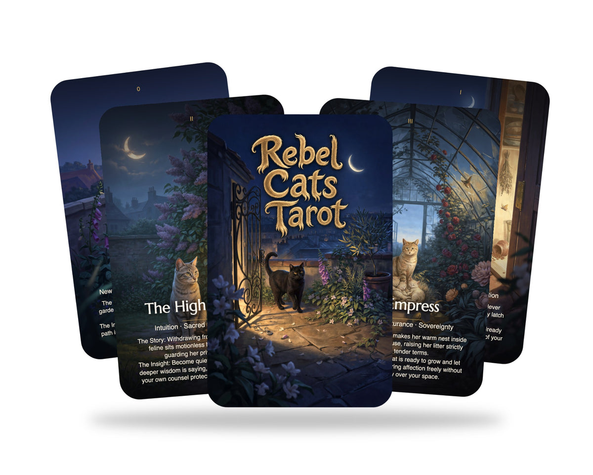 Rebel Cats Tarot — arrangement 5