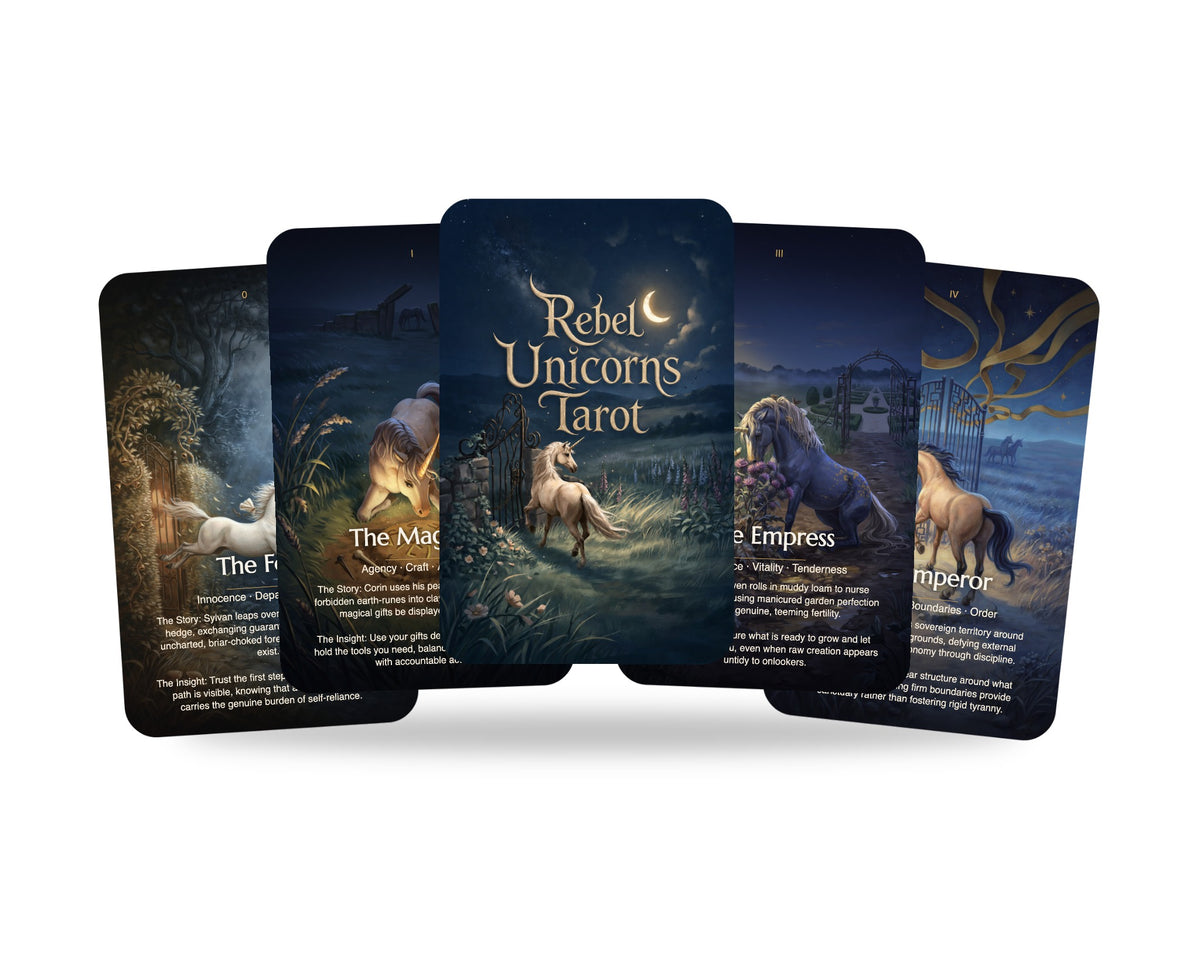 Rebel Unicorns Tarot — arrangement 1
