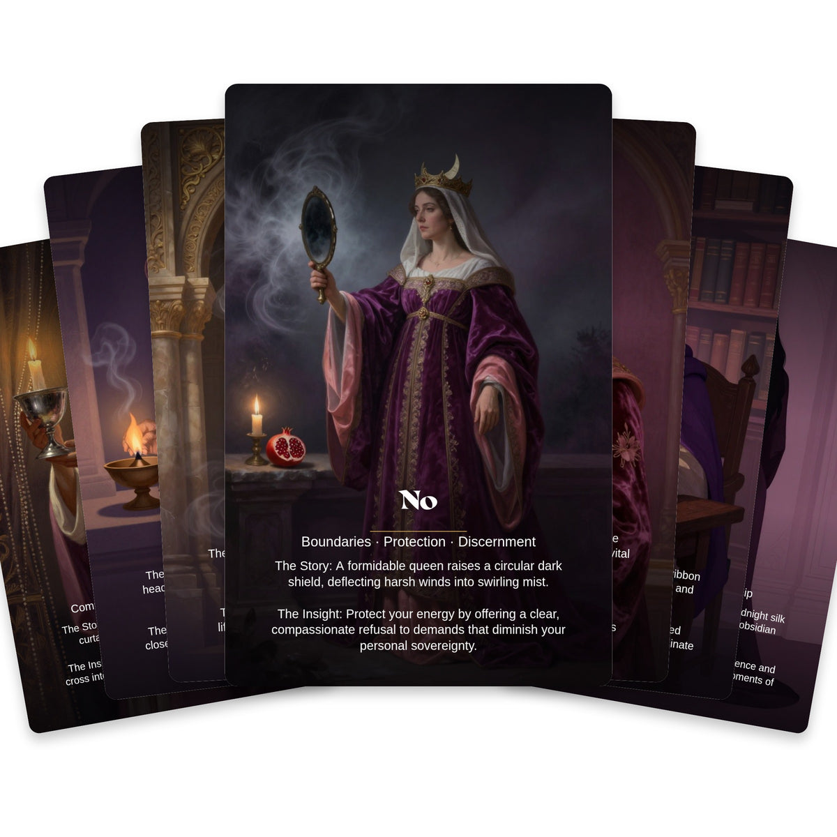 Whispers of the Goddess - 24 Séance & Oracle Cards — arrangement 3