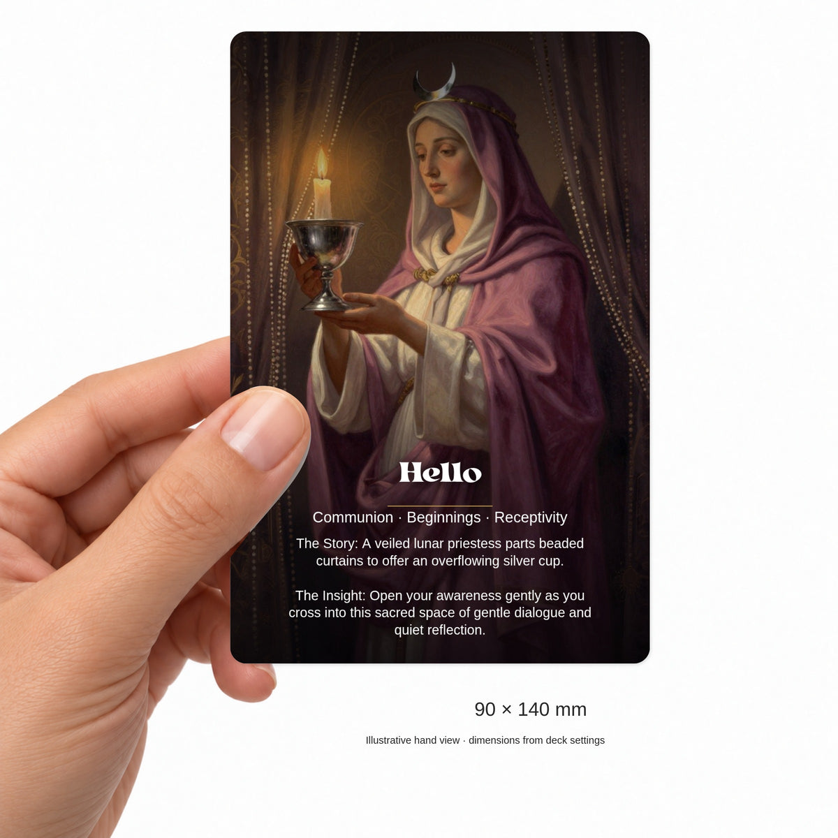 Whispers of the Goddess - 24 Séance & Oracle Cards — arrangement 5