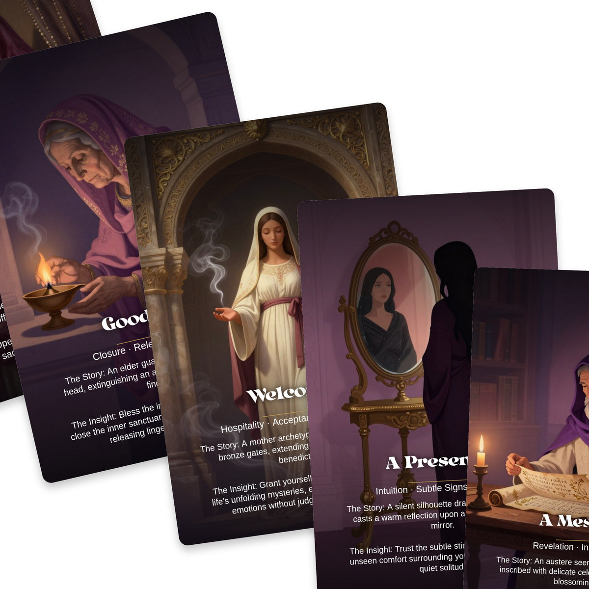 Whispers of the Goddess - 24 Séance & Oracle Cards — arrangement 8