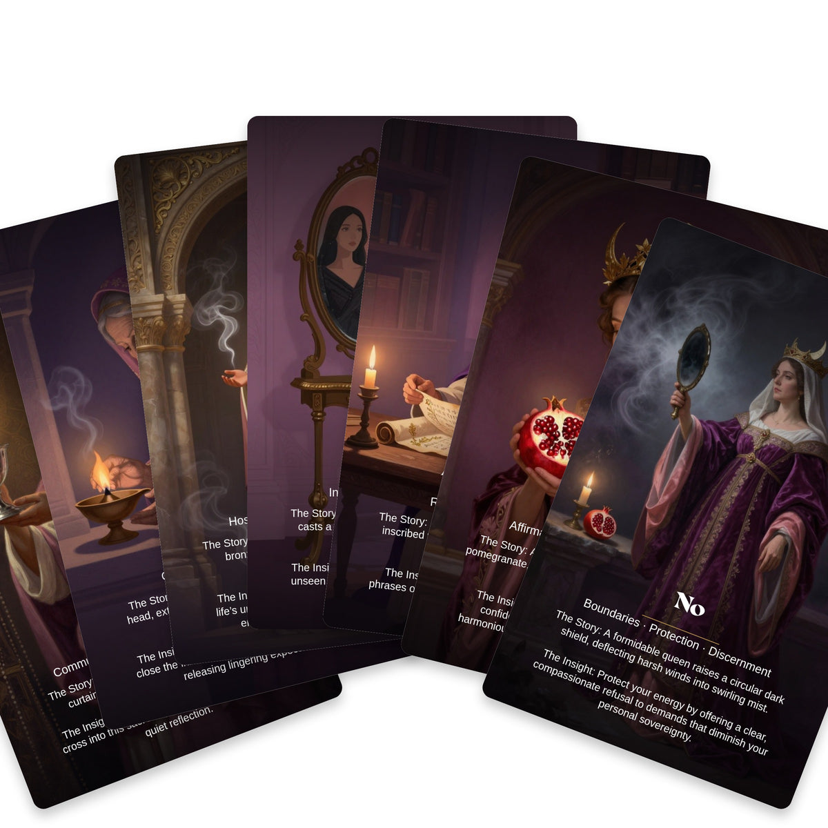 Whispers of the Goddess - 24 Séance & Oracle Cards — arrangement 9