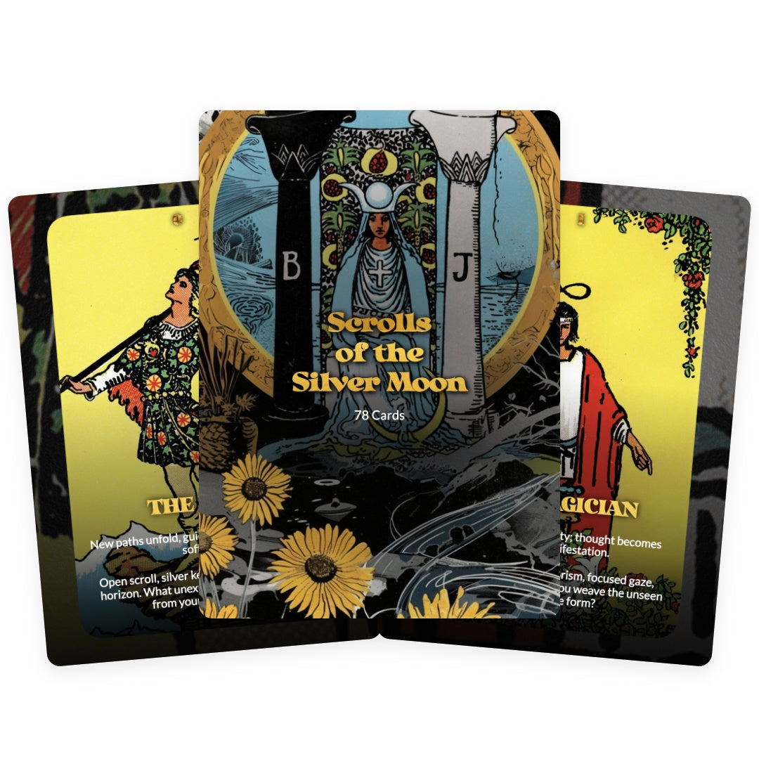 Scrolls of the Silver Moon Tarot - 78 Cards