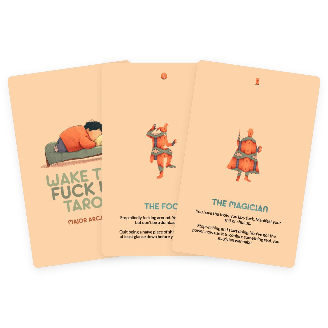 Wake the fuck Up Tarot - Major Arcana