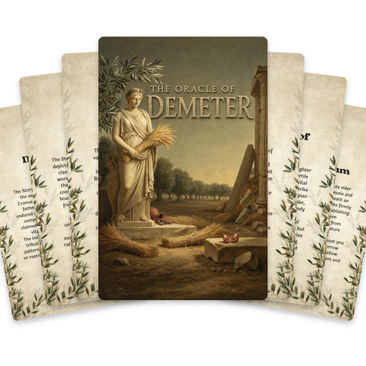 The Oracle of Demeter – Greek Goddess of the Harvest Oracle Cards, 22-Card Mythology Deck — arrangement 1