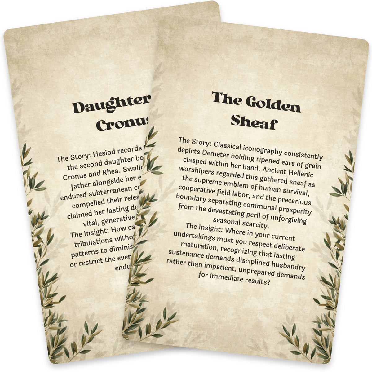 The Oracle of Demeter – Greek Goddess of the Harvest Oracle Cards, 22-Card Mythology Deck — arrangement 10