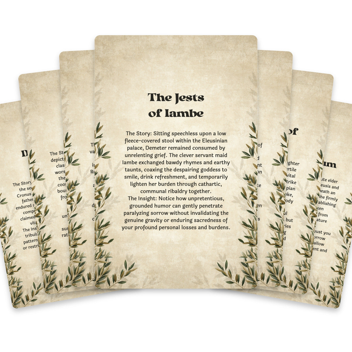 The Oracle of Demeter – Greek Goddess of the Harvest Oracle Cards, 22-Card Mythology Deck — arrangement 2