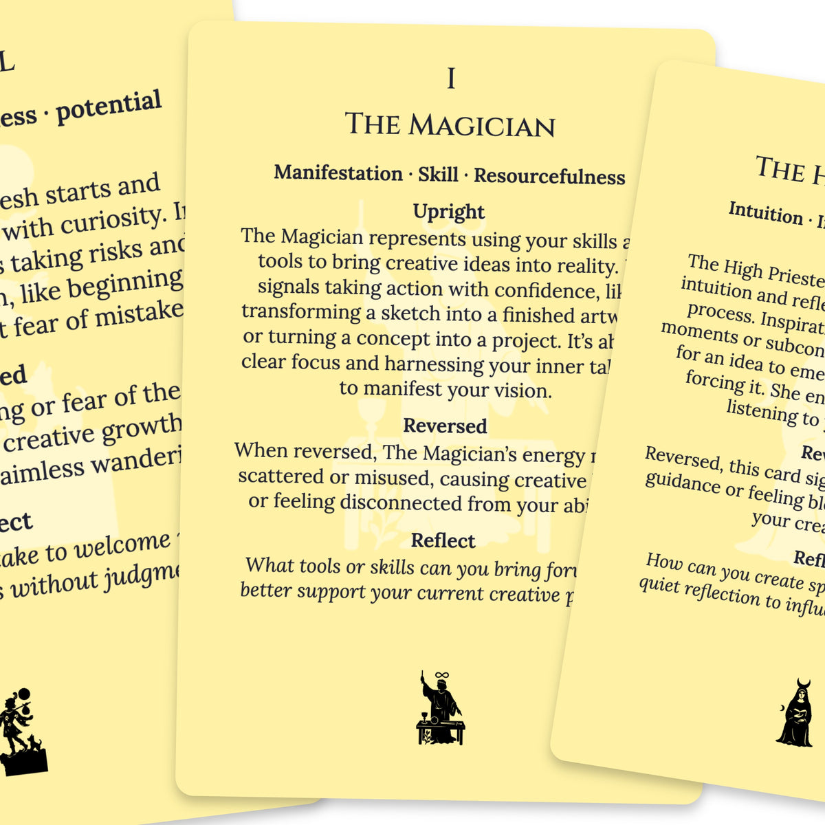 The Tarot of Creativity — For Beginners — arrangement 4