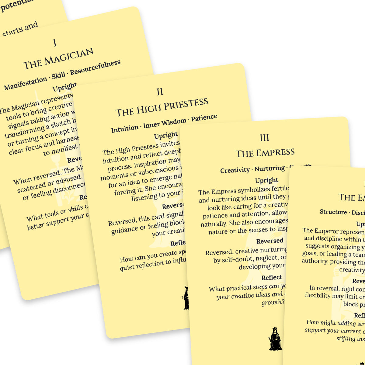 The Tarot of Creativity — For Beginners — arrangement 8
