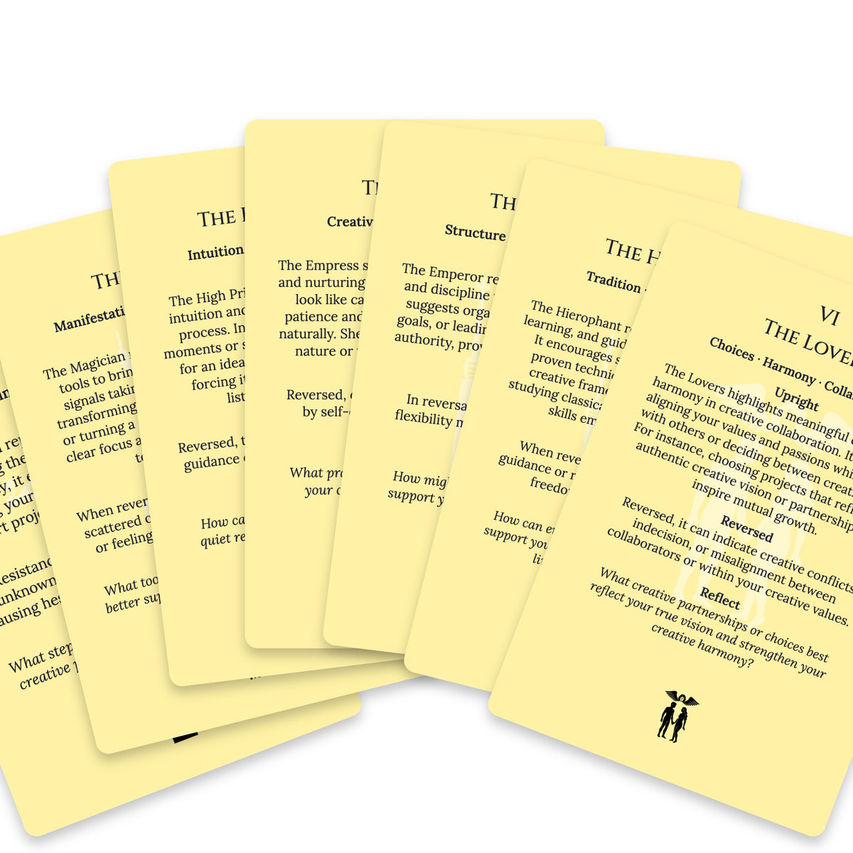 The Tarot of Creativity — For Beginners — arrangement 9