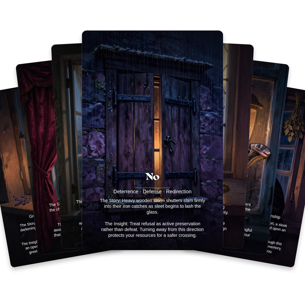 The Witch’s Window - 24 Séance & Oracle Cards — arrangement 3