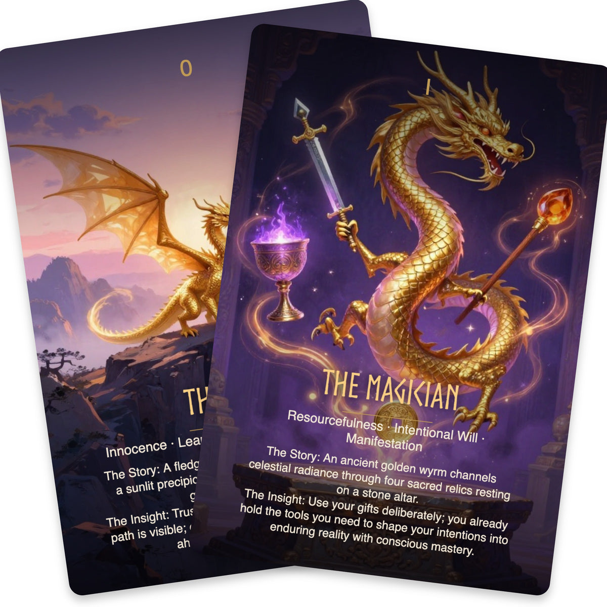 The Golden Dragon Tarot — arrangement 6