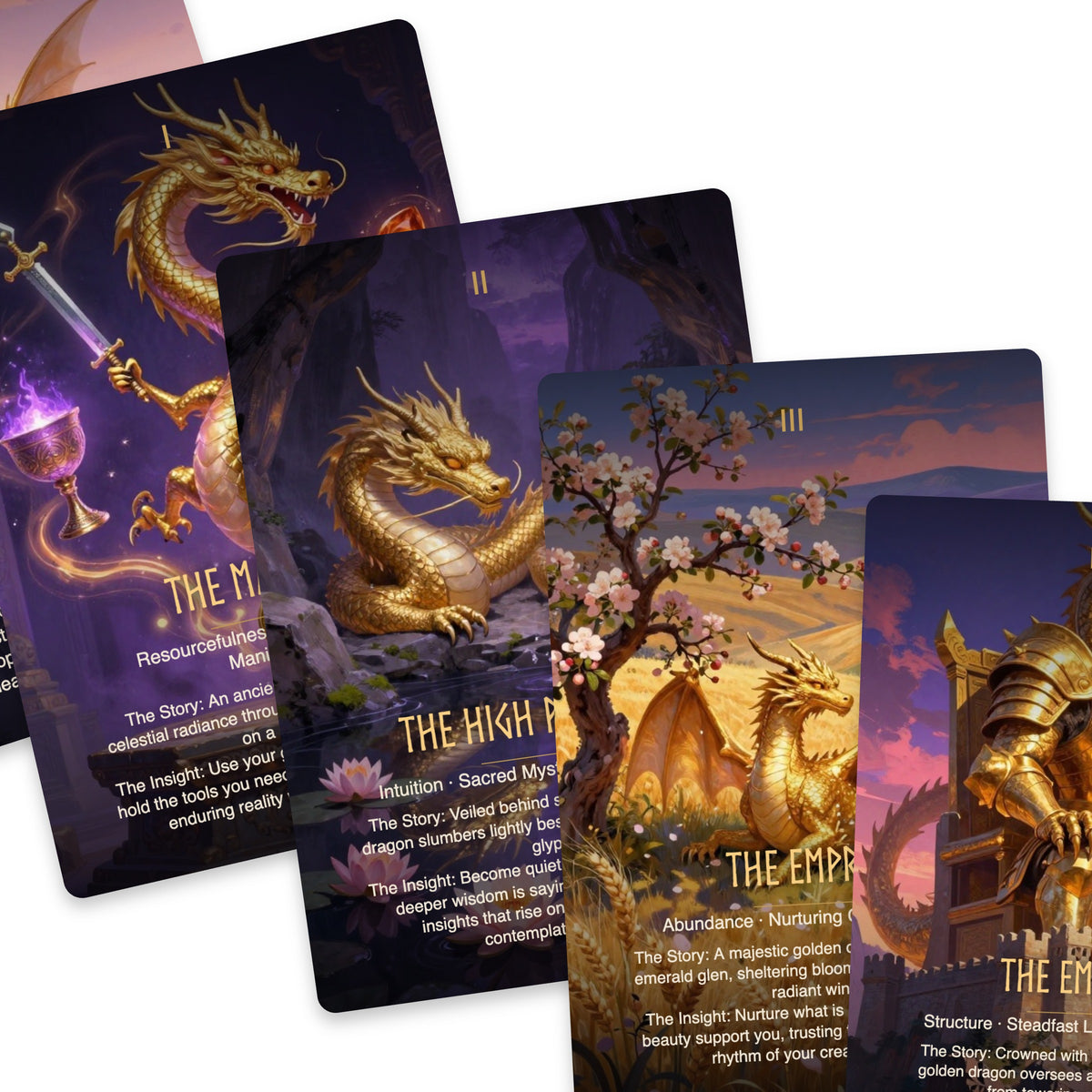 The Golden Dragon Tarot — arrangement 8