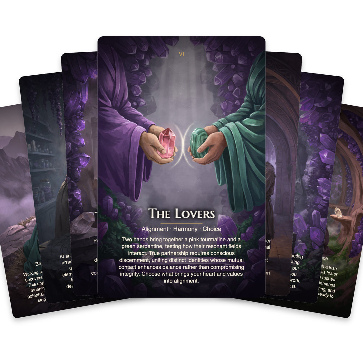 Crystal Witch Tarot — arrangement 2
