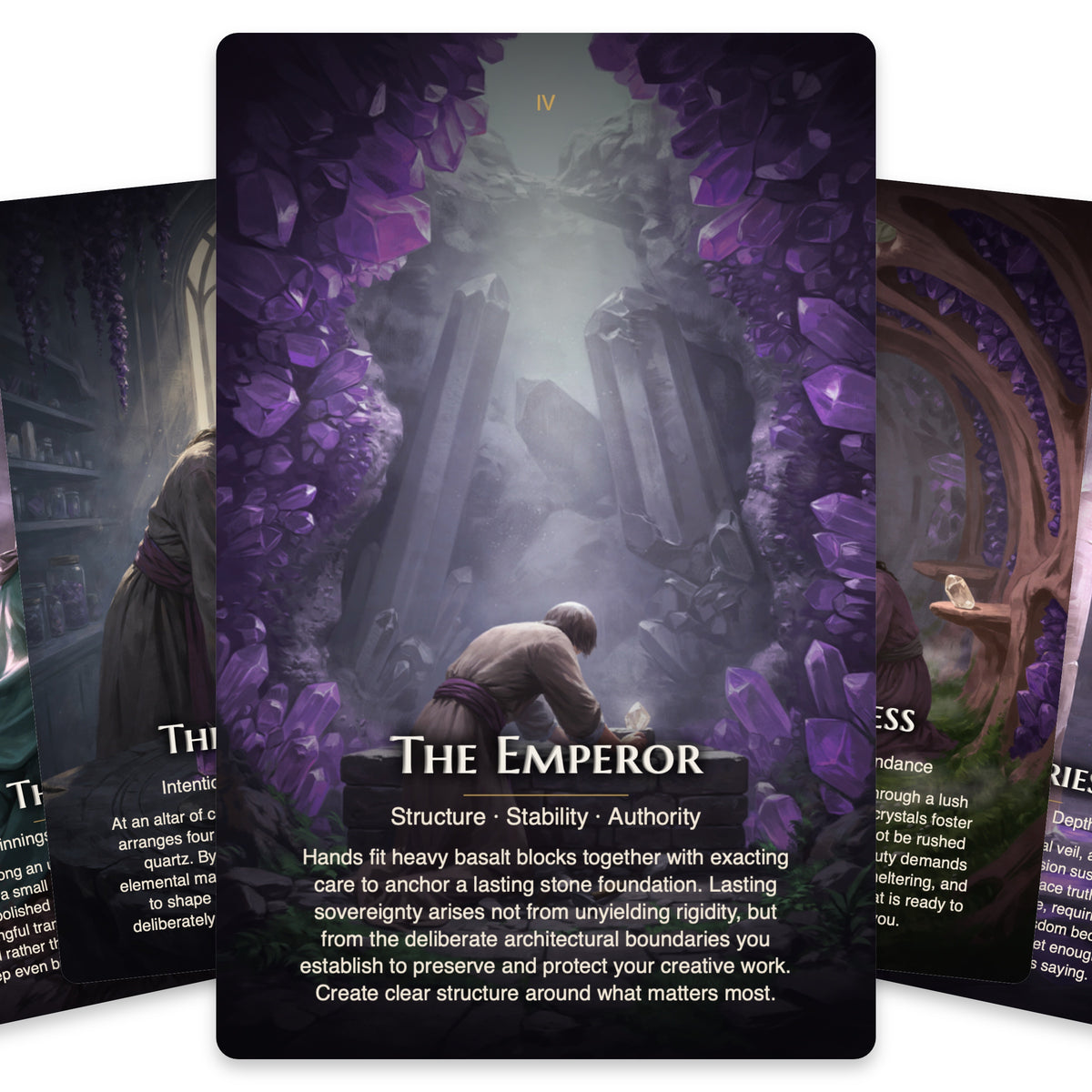 Crystal Witch Tarot — arrangement 3