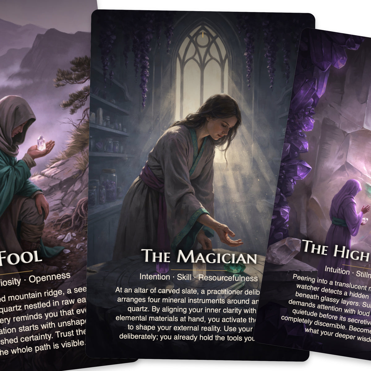 Crystal Witch Tarot — arrangement 4