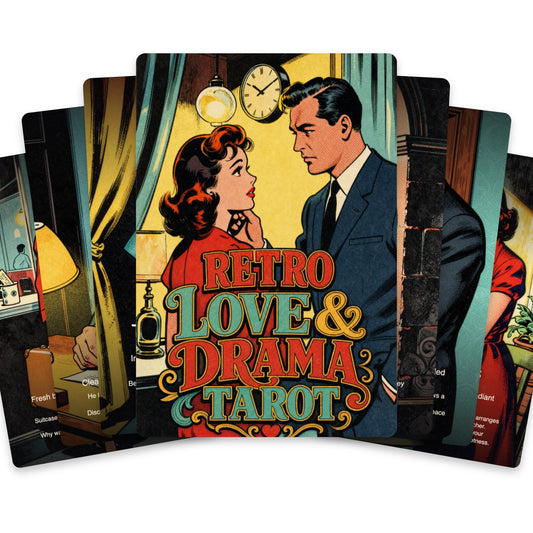 RETRO LOVE & DRAMA TAROT — arrangement 1