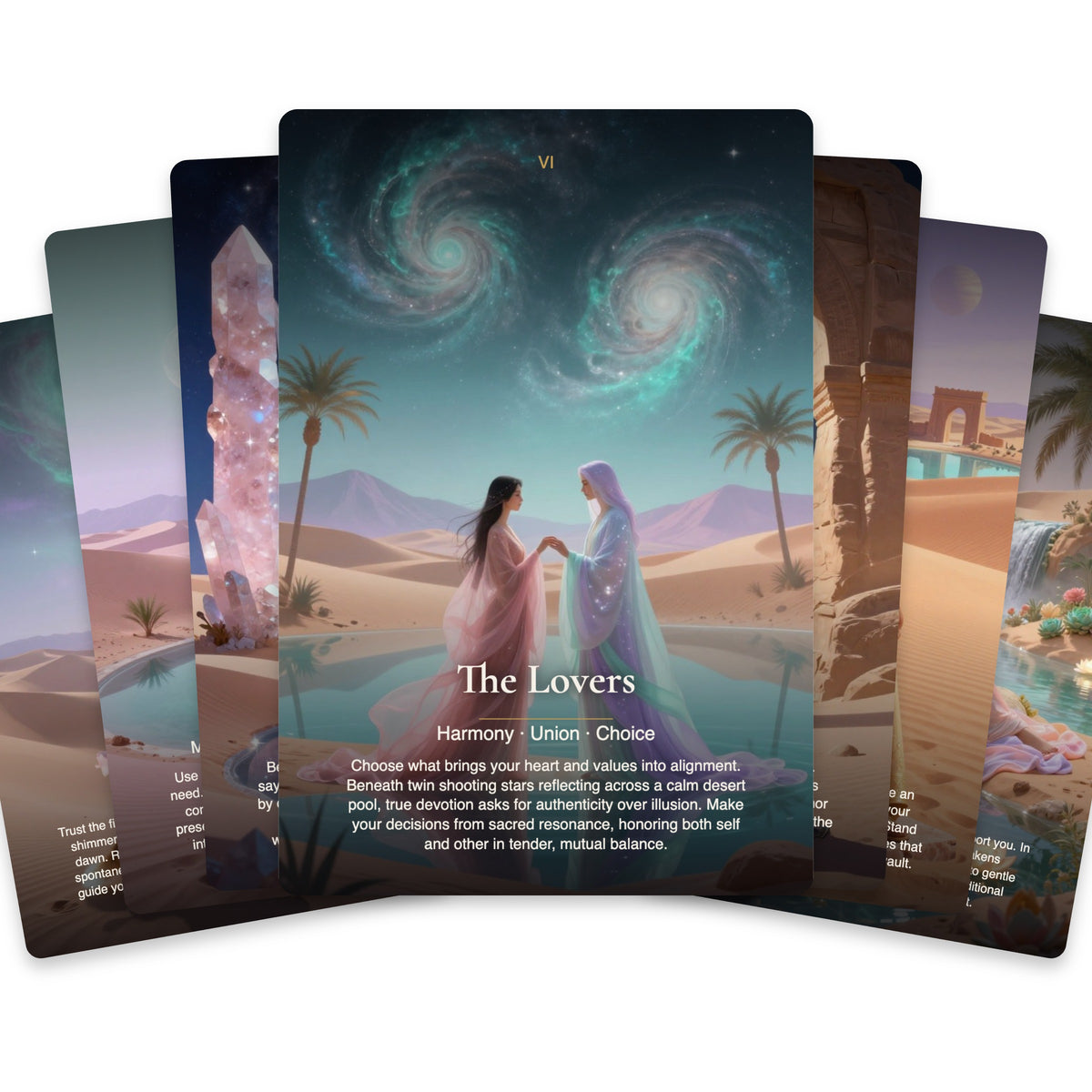 The Celestial Mirage Tarot — arrangement 3