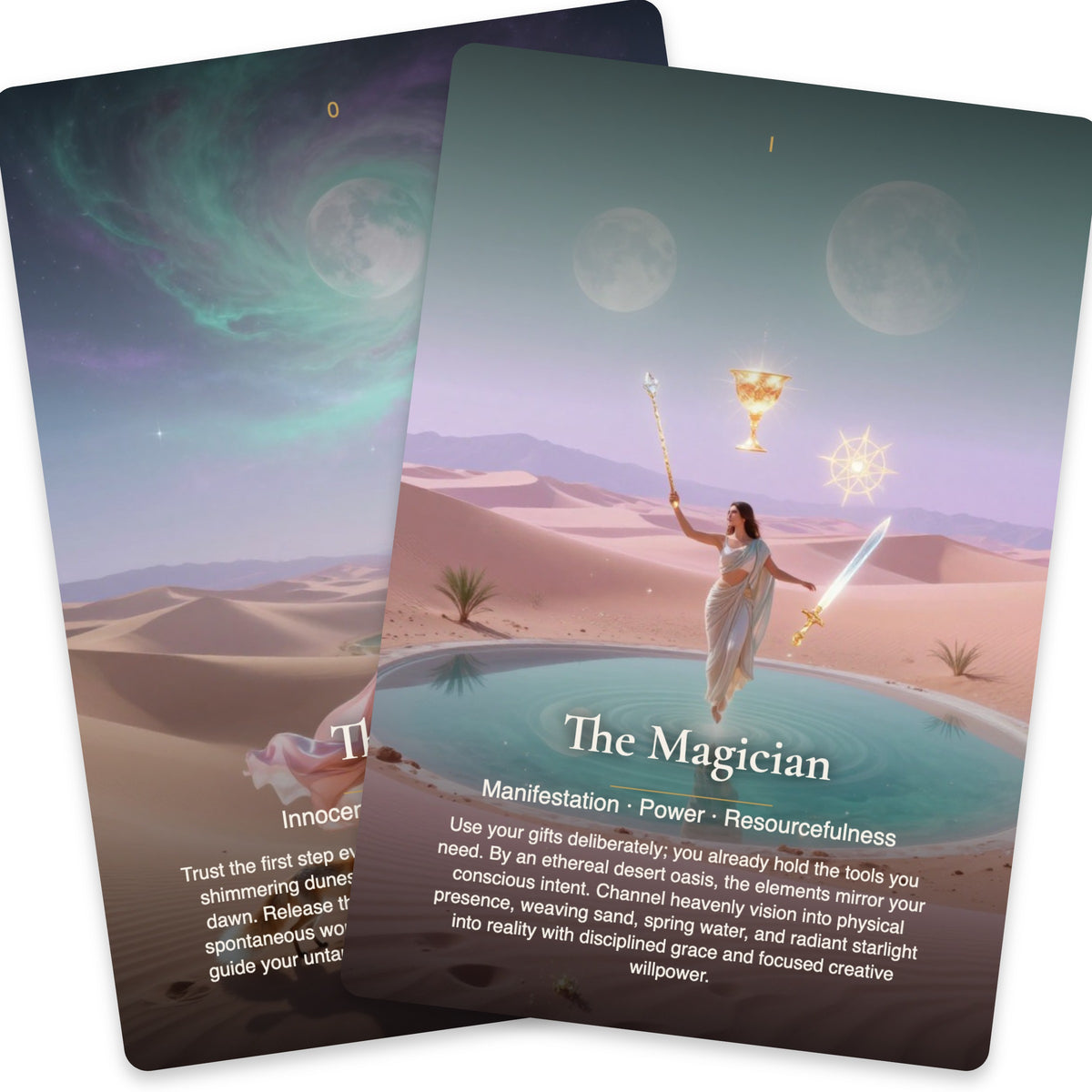The Celestial Mirage Tarot — arrangement 6