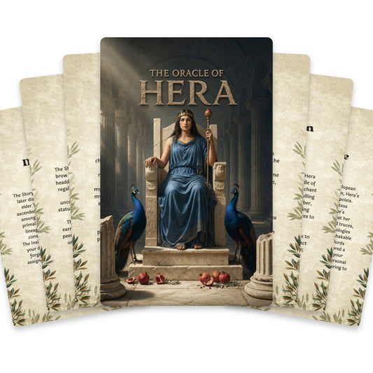 The Oracle of Hera – Greek Goddess of Marriage Oracle Cards, 22-Card Mythology Deck — arrangement 1