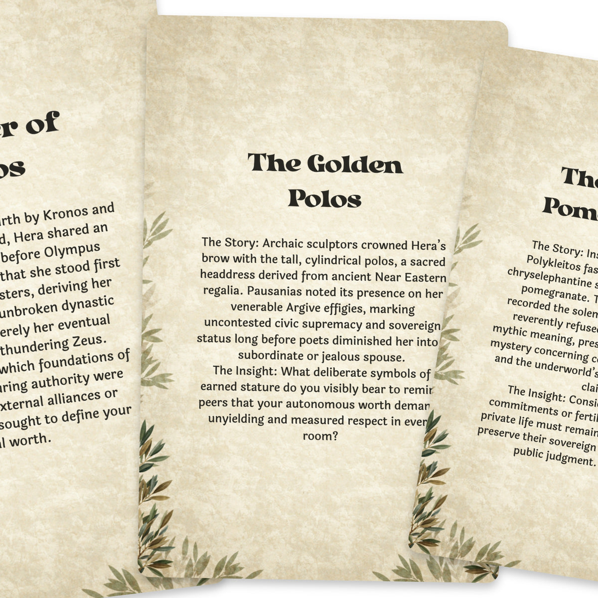 The Oracle of Hera – Greek Goddess of Marriage Oracle Cards, 22-Card Mythology Deck — arrangement 4