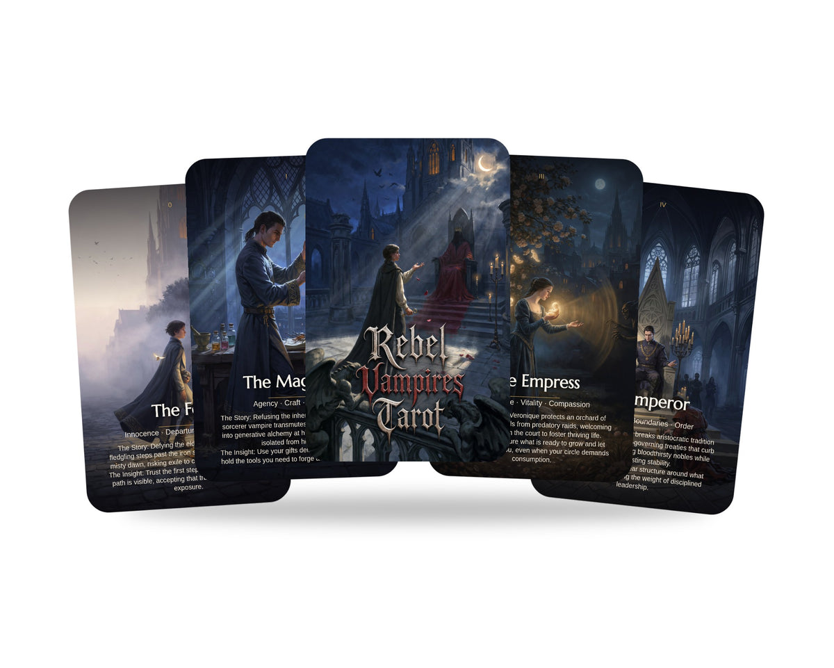 Rebel Vampires Tarot — arrangement 1