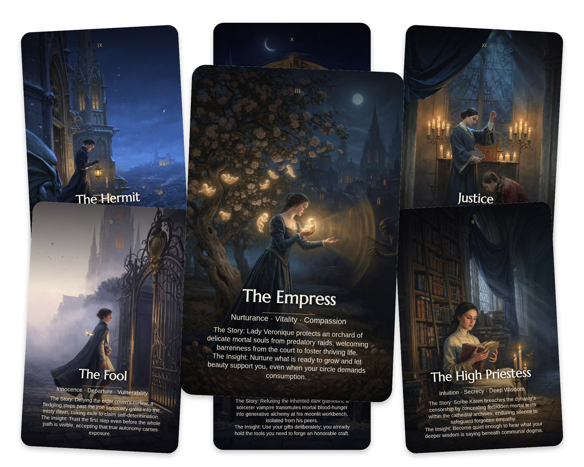 Rebel Vampires Tarot — arrangement 4