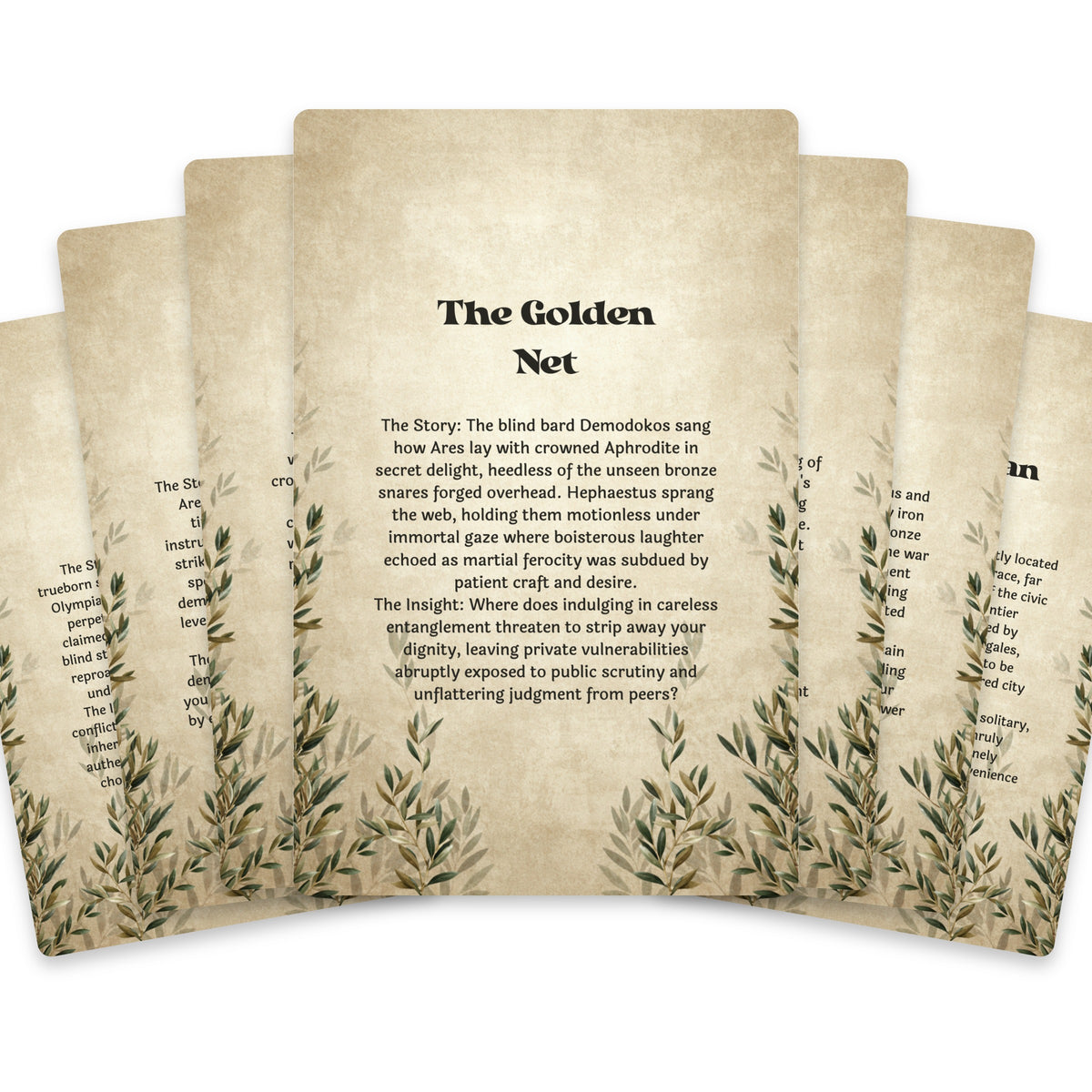 The Oracle of Ares – Greek God of War Oracle Cards, 22-Card Mythology Deck — arrangement 2
