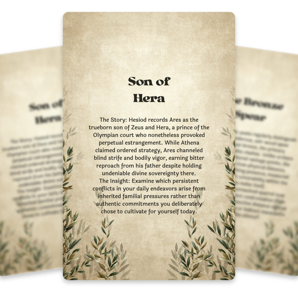 The Oracle of Ares – Greek God of War Oracle Cards, 22-Card Mythology Deck — arrangement 5