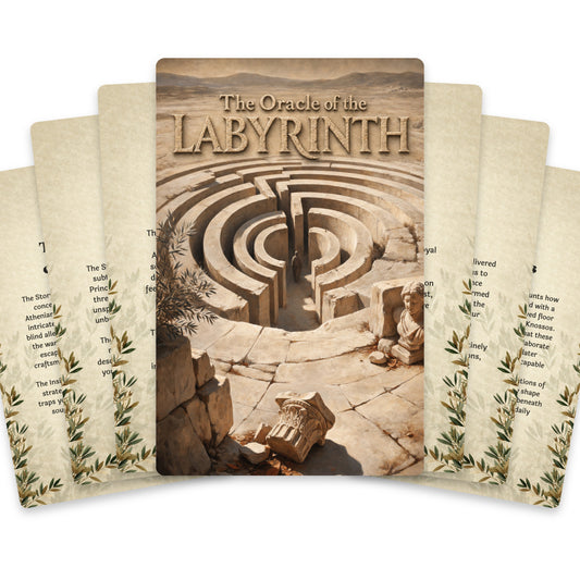 The Oracle of the Labyrinth – Theseus, Ariadne and the Minotaur Oracle Cards, 22-Card Mythology Deck — arrangement 1