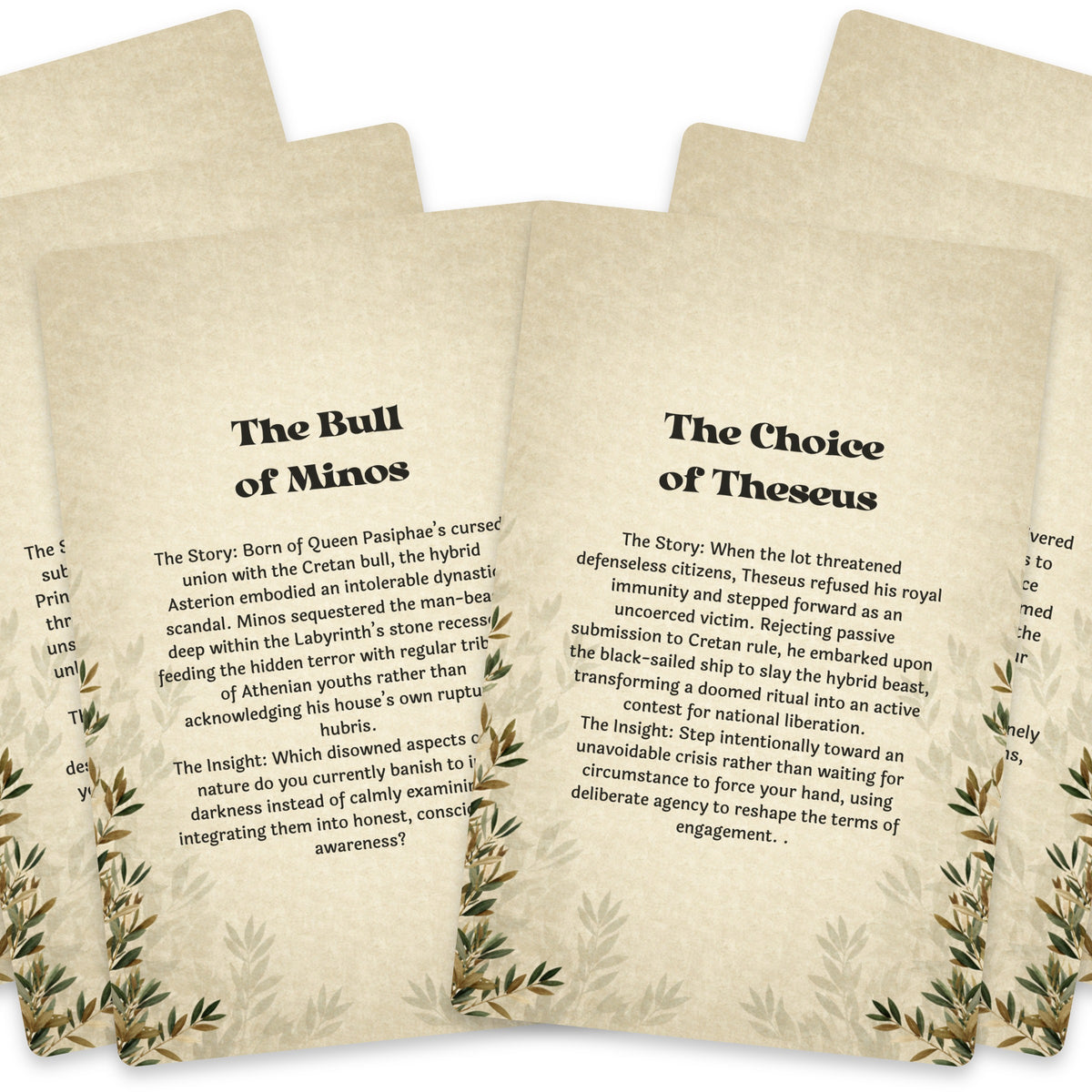 The Oracle of the Labyrinth – Theseus, Ariadne and the Minotaur Oracle Cards, 22-Card Mythology Deck — arrangement 6