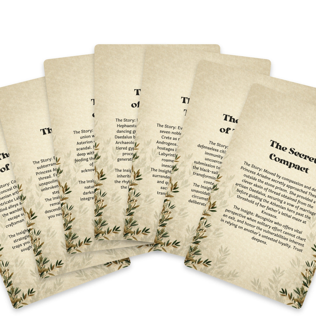 The Oracle of the Labyrinth – Theseus, Ariadne and the Minotaur Oracle Cards, 22-Card Mythology Deck — arrangement 9