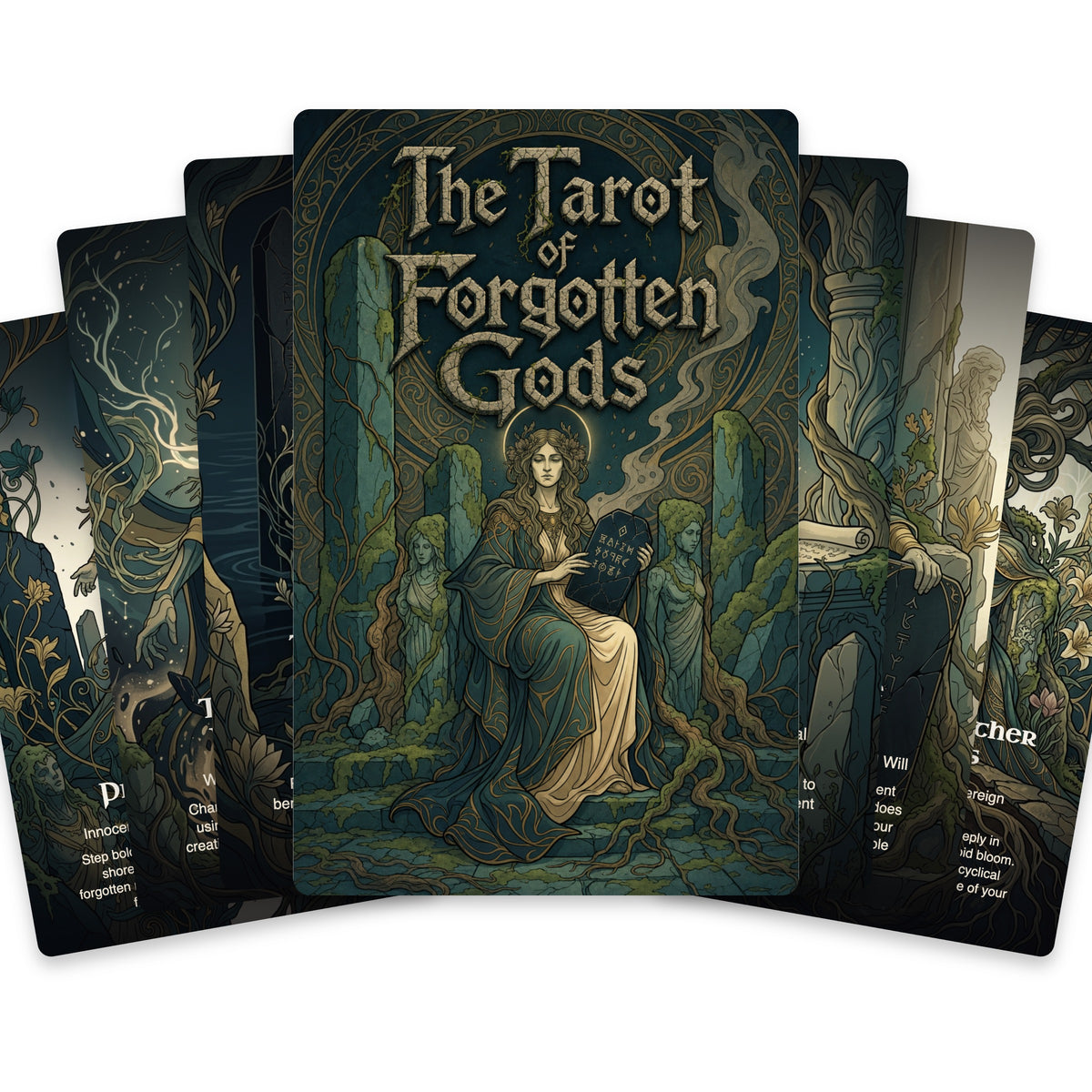 The Tarot of Forgotten Gods - 22 Major Arcana — arrangement 1