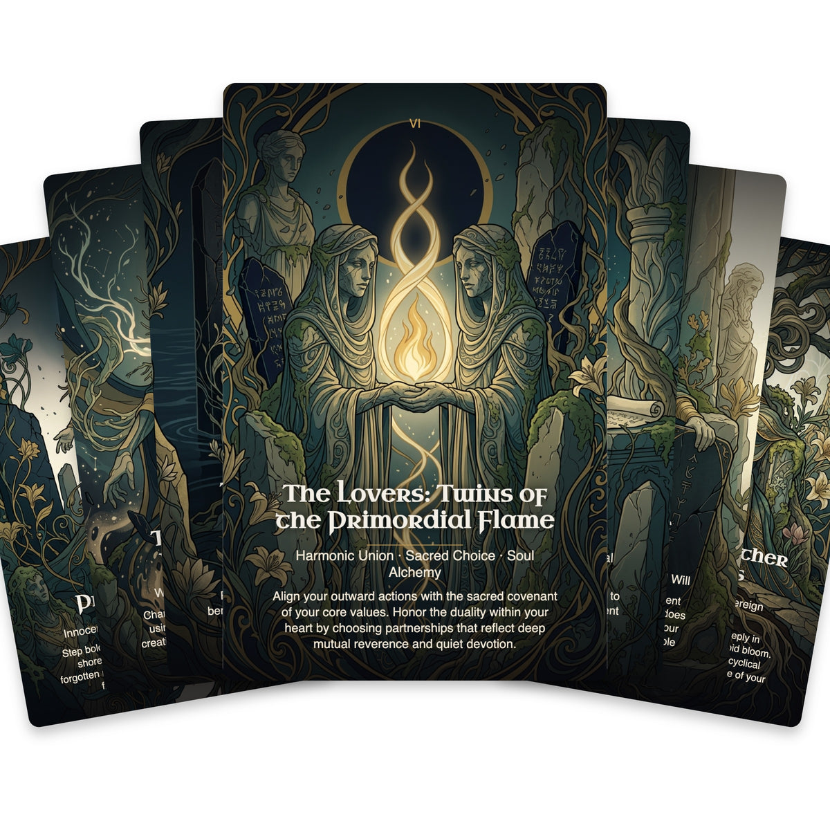 The Tarot of Forgotten Gods - 22 Major Arcana — arrangement 2