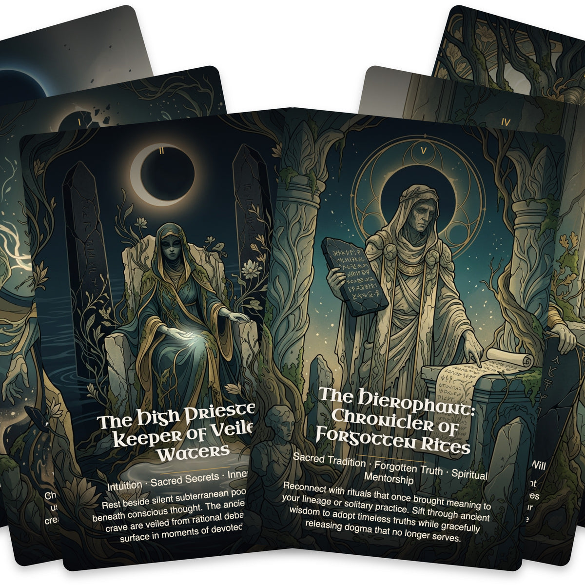The Tarot of Forgotten Gods - 22 Major Arcana — arrangement 6