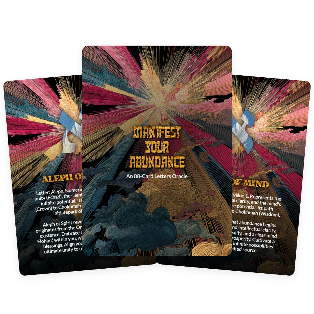 Manifest Your Abundance - 88 Letters Cards Deck