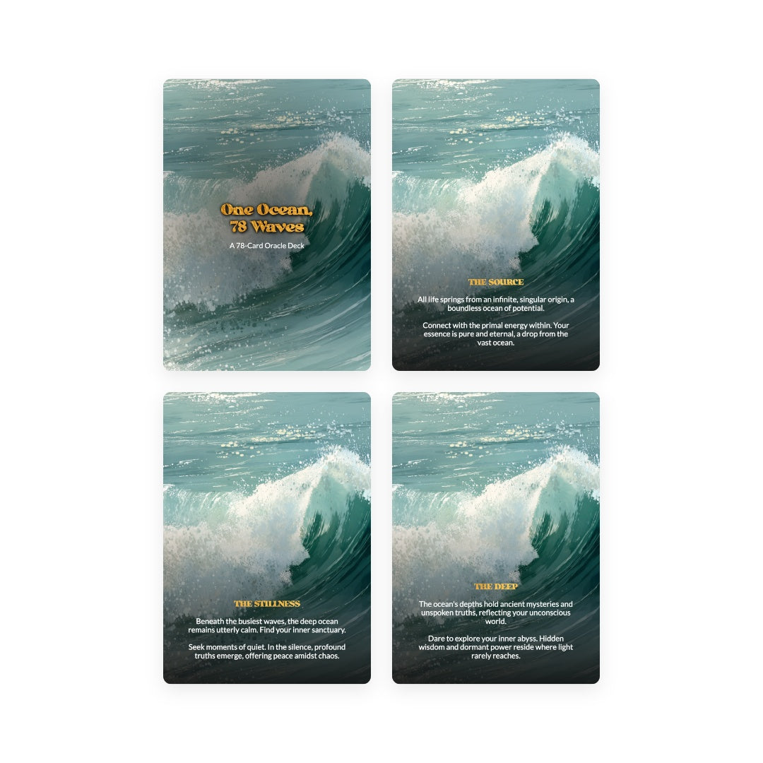 One Ocean, 78 Waves - Oracle Cards