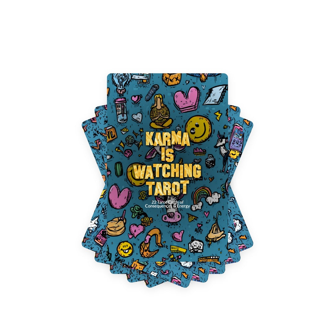 Karma Is Watching Tarot - 22 Tarot Cards of Consequences & Energy