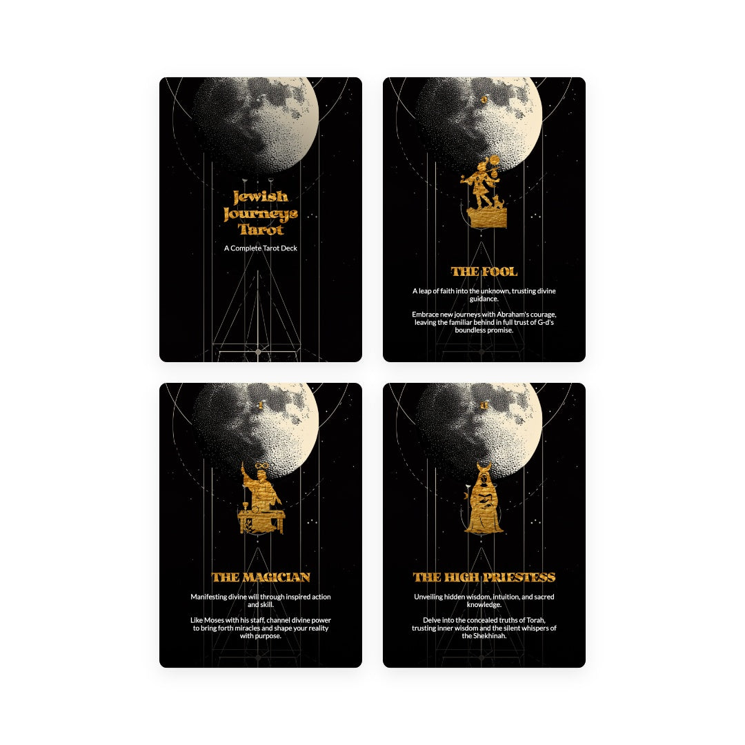 Jewish Journeys Tarot - 78 Cards - Jewish Heritage through the Major and Minor Arcana