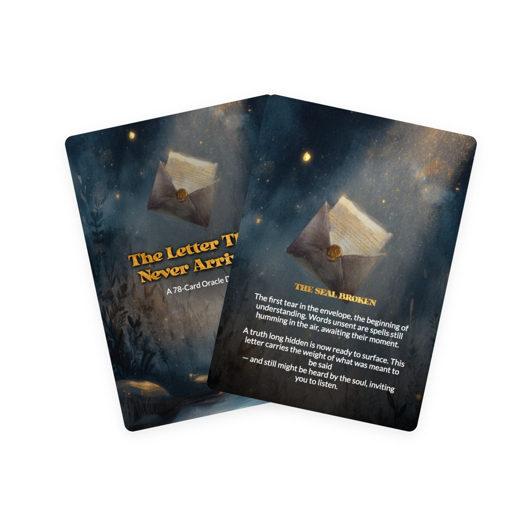 The Unsent Letter Oracle - Oracle Cards