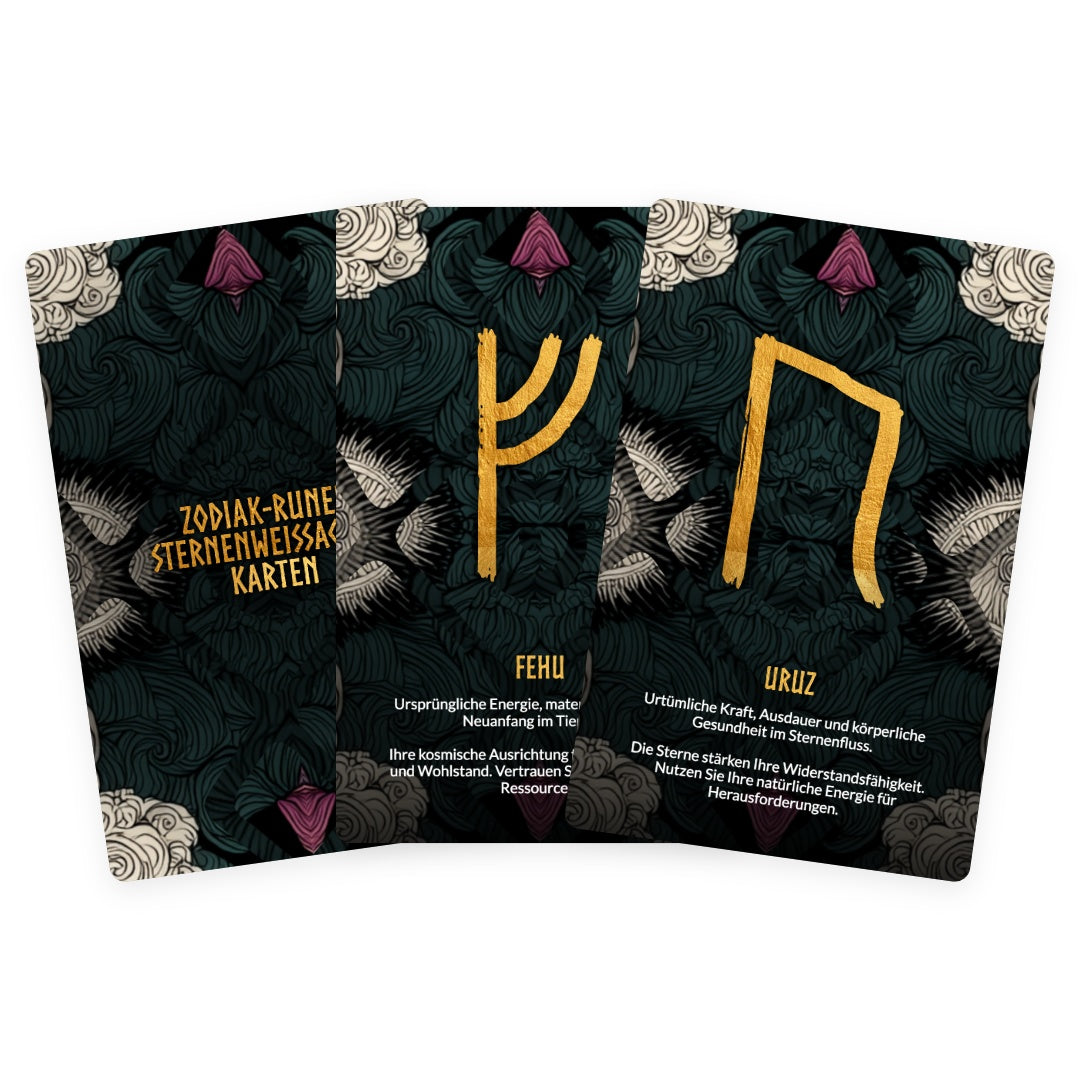Zodiak-Runen: Sternenweissagung Karten