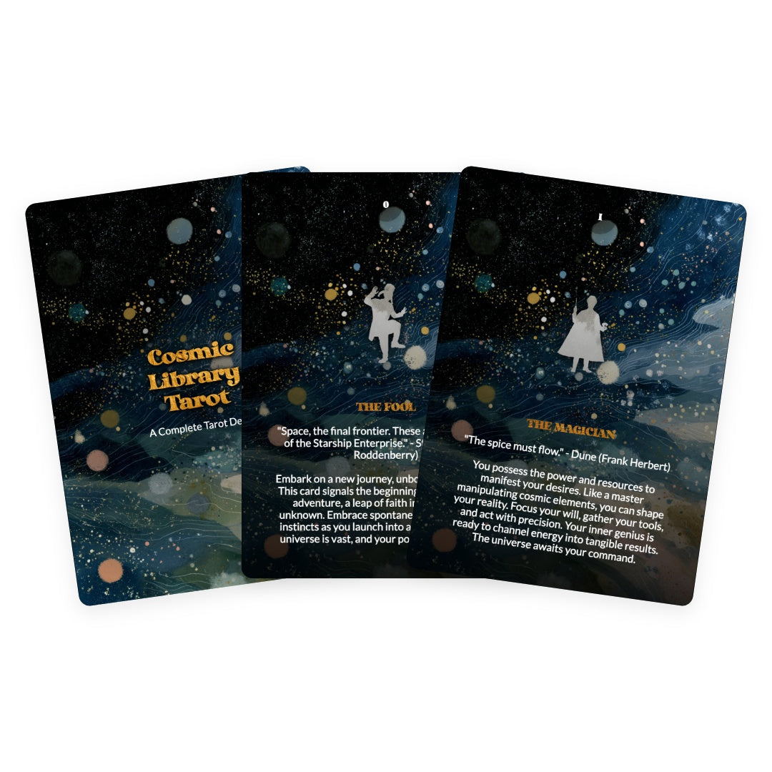 Cosmic Library Tarot - 78 Cards