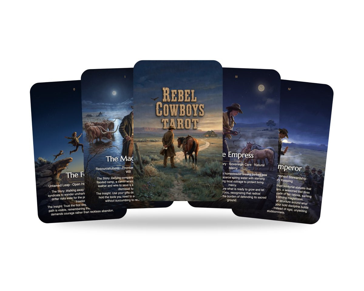 Rebel Cowboys Tarot — arrangement 1