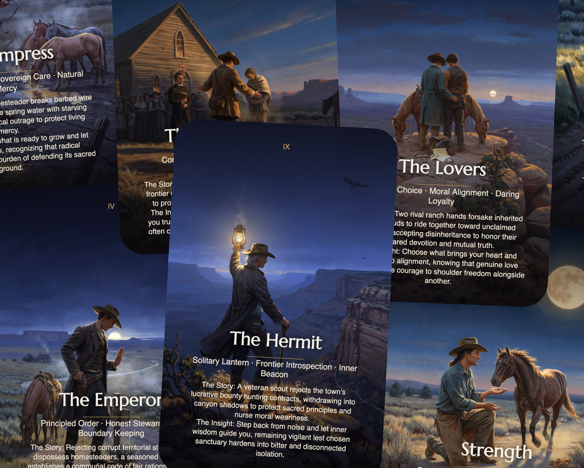 Rebel Cowboys Tarot — arrangement 2