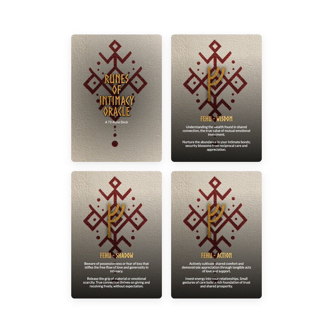 Runes of Intimacy Oracle Deck - 72 Cards